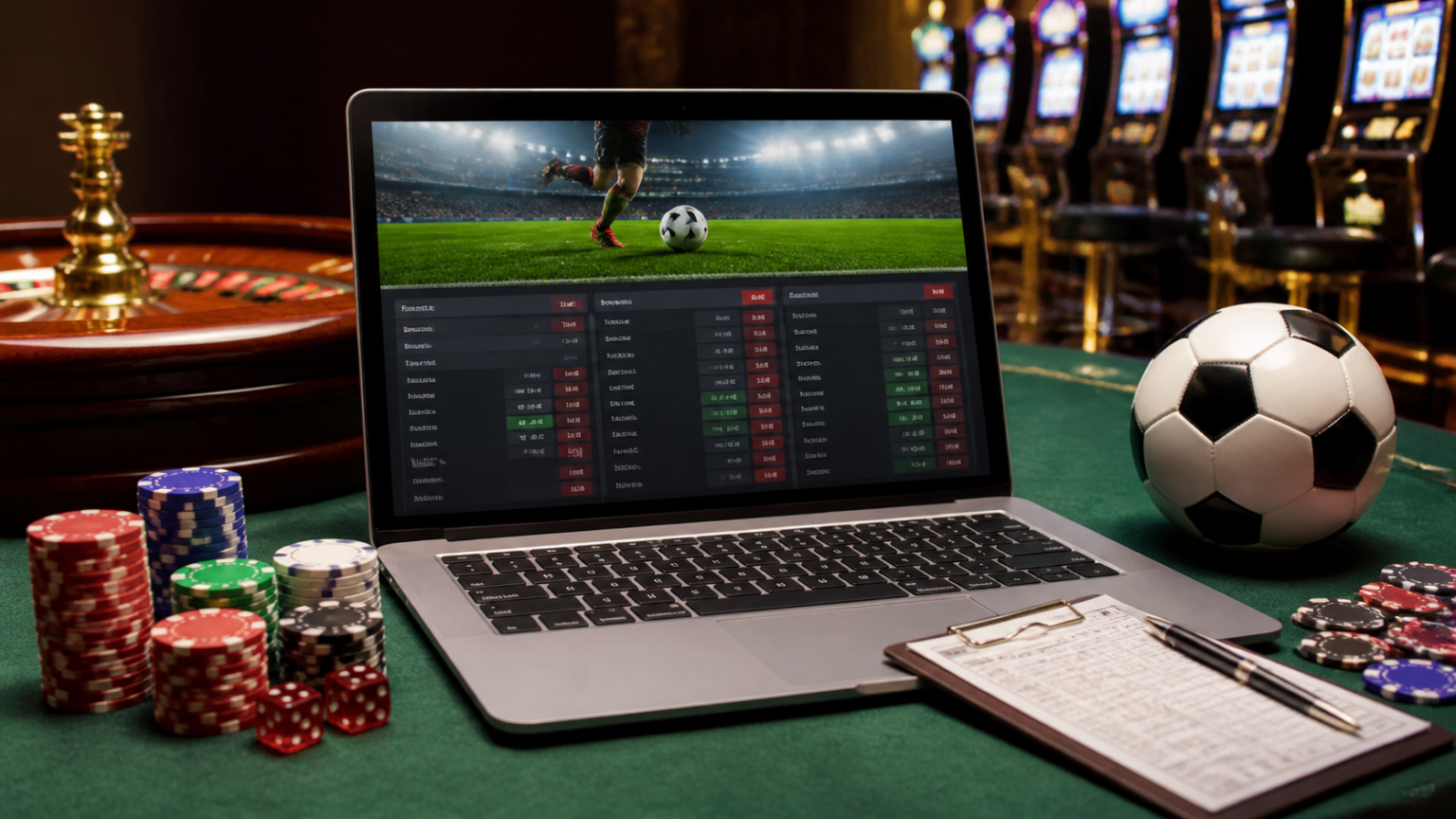 Best Sports Betting Sites Singapore: What to Look For Sports betting screen with odds and betting slip on a desk
