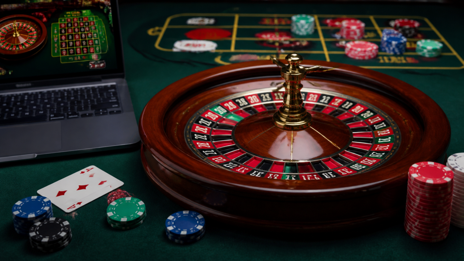 Online Betting Malaysia: A Practical Guide for Players Laptop with online betting odds and casino chips on a table