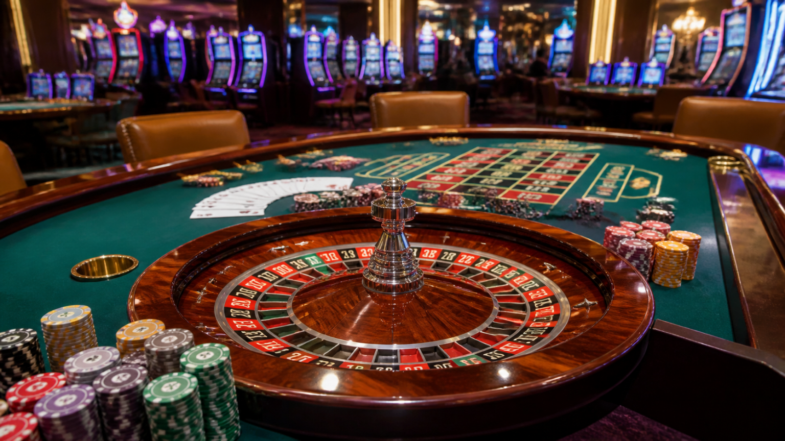 スポーツベットを始める前に確認したい安全性と利用条件 Casino roulette table with chips and cards