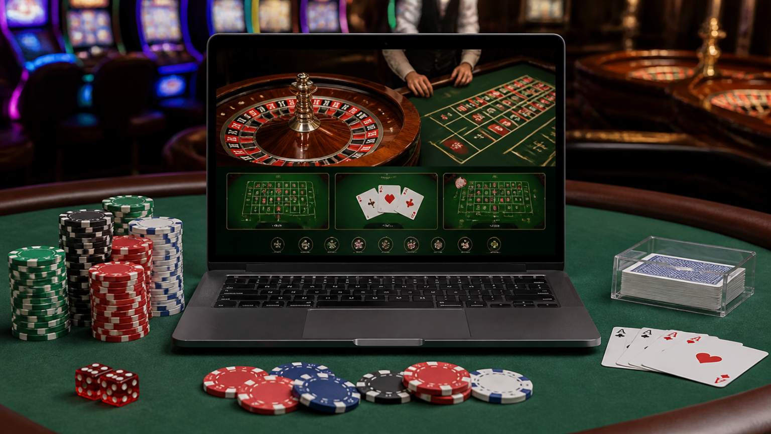Online Casino Malaysia: What Players Should Know Laptop showing an online casino Malaysia game interface