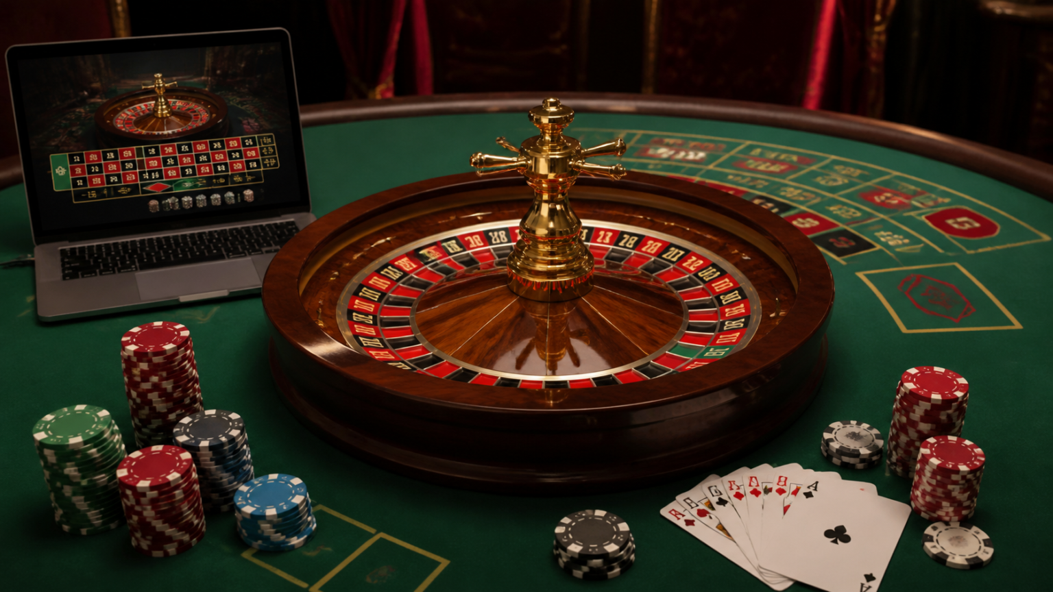 online casino Singapore: A Practical Guide to Games and Play Online casino Singapore gaming setup with cards, roulette, and laptop
